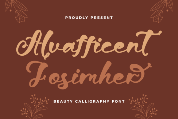 Alvafficent Fosimher: A Designer Font for Crafted Products