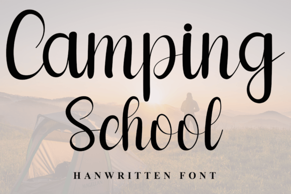 Camping School: The Premium Script Font That Elevates Brand Identity