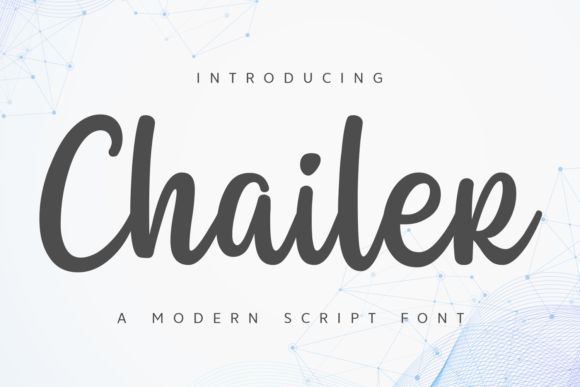 Chailer: The Perfect Script Font for Elegant Branding