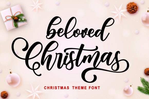 Christmas Beloved: The Holiday Font That Makes Your Products Sparkle