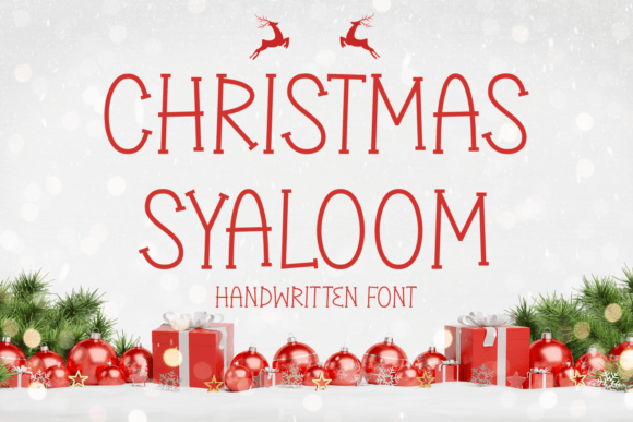 Christmas Syaloom: A Font for Comfortable Content