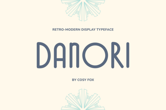 Danori: A Friendly Retro Font for Digital Branding