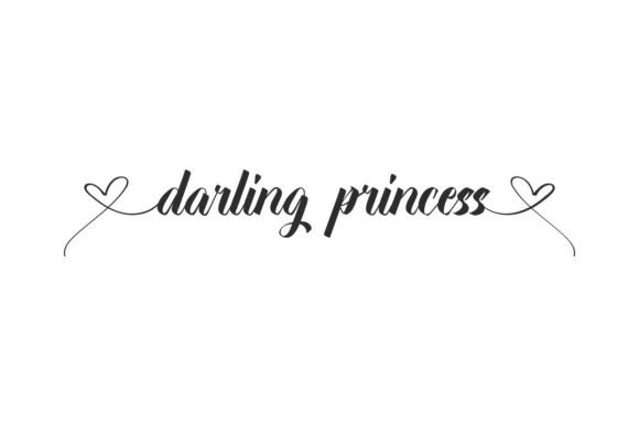 Darling Princess Font: A Calligraphy Typeface for Creative Makers