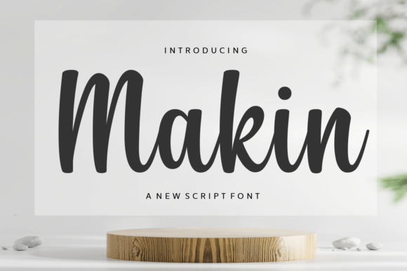 Discover Makin: A Graceful Script Font for Editorial Design