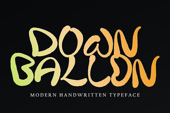 Down Ballon Font: A Bold Handwritten Choice for Editorial Designs