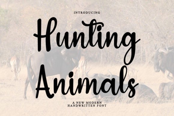 Enhance Your Web Design with Hunting Animals Font