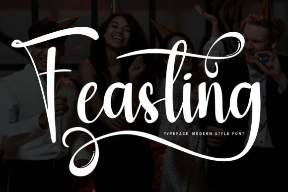 Feasting: A Handwritten Font for Elegant Editorial Design