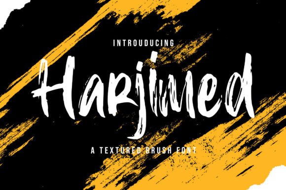 Harjimed: A Textured Handbrush Font for Authentic Branding