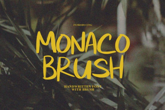 Monaco Brush: A Modern Handwritten Font for Editorial Design