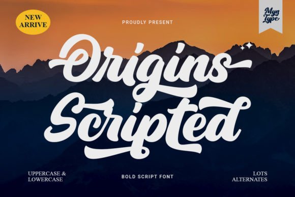 Origins Scripted: A Modern Display Font for Digital Branding