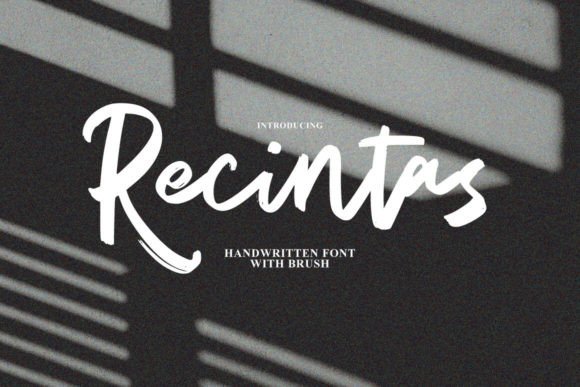 Recintas: A Quirky Handwritten Font for Creative Projects