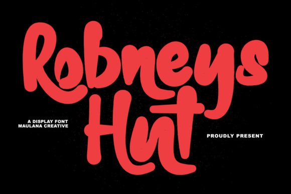 Robneys Hut: A Modern Font for Editorial Design