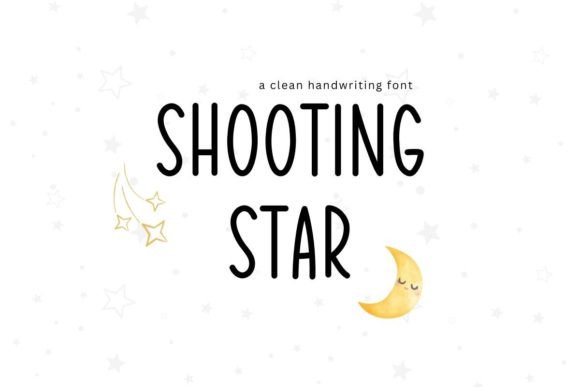 Shooting Star: A Handwritten Font for Editorial Elegance