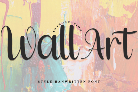 Wall Art: A Handwritten Font for Creative Makers